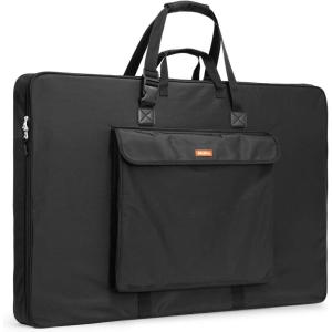 imageNicpro Upgrade Art Portfolio Bag 24 x 36 Waterproof Nylon Artist Bag with Reinforced Side Edges ampamp Adjustable Shoulder Strap Storage Art Portfolio Case for Artwork Drawing Canvas Photography Poster24 x 36 inches