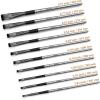 imageNicpro 10 PCS Watercolor Paint Brushes Round Tip Artist Painting Brush Set for Water Color Acrylic Oil Gouache Ink Detail Rock by Number Model Art PaintbrushFlat