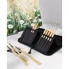imageNicpro 11 Pack Miniature Paint Brushes Professional Fine Tip Detail Paint Brush Artist Detail Brushes Set for Watercolor Oil Acrylic Craft Models Rock Painting Paint by Numberwith Nylon Holder