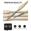 imageNicpro 11 Pack Miniature Paint Brushes Professional Fine Tip Detail Paint Brush Artist Detail Brushes Set for Watercolor Oil Acrylic Craft Models Rock Painting Paint by Numberwith Nylon Holder