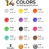 imageNicpro 14 Colors Large Bulk Acrylic Pour Paint Set 338 oz1000 ml Premixed High Flow Art Pouring Paint Supplies Kit with Silicone Pour Oil Gloves for Beginner Cell Creation Flow DIY Ready to Pour14 Colors