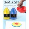 imageNicpro 14 Colors Large Bulk Acrylic Pour Paint Set 338 oz1000 ml Premixed High Flow Art Pouring Paint Supplies Kit with Silicone Pour Oil Gloves for Beginner Cell Creation Flow DIY Ready to Pour8 Colors