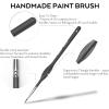 imageNicpro 15 Pack Miniature Painting Set Fine Detail Paint Brushes for Models Acrylic Watercolor Oil Ceramic Shoe Citadel Art Figure Paint by Number  Thin Artist Kit Nylon Holder