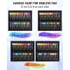 imageNicpro 158PCS Deluxe Large Painting Kit with Metal and Solid Beech Wood Easel Acrylic Oil ampamp Watercolor Paint Set Paint Brushes Canvases Palette Paper Pad Professional Art Set for Adults Artist