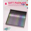 imageNicpro 15PCS Micro Fine Detail Paint Brush Set Macaron Pastel Small Miniature Fine Tip Detail Brushes Kit for Acrylic Oil Watercolor Craft Models Miniatures Rock Painting Paint by Numbers15 PCS