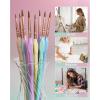 imageNicpro 15PCS Micro Fine Detail Paint Brush Set Macaron Pastel Small Miniature Fine Tip Detail Brushes Kit for Acrylic Oil Watercolor Craft Models Miniatures Rock Painting Paint by Numbers10 PCS