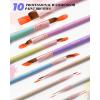 imageNicpro 15PCS Watercolor Brushes Set Artists Professional Watercolor Paint Brush Soft Synthetic Squirrel Hair with Round Flat Dagger Wash for Water Color Gouache Ink  with Holder ampamp BagPink