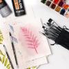 imageNicpro 15PCS Watercolor Brushes Set Artists Professional Watercolor Paint Brush Soft Synthetic Squirrel Hair with Round Flat Dagger Wash for Water Color Gouache Ink  with Holder ampamp BagBlack