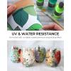 imageNicpro 20 Colors Large Bulk Outdoor Acrylic Paint Set 845 oz 250 ml Rich Art Painting Supplies Non Toxic for Multi Surface Canvas Rock Wood Leather Fabric Stone Metal Wall Craft with Color Wheel