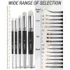 imageNicpro 21 PCS Miniature Paint Brush Dry Brush  20 PCS Detail Paint Brush Dry Brush for Model Painting Citadel