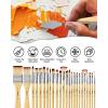 imageNicpro 26pcs Paint Brush Set Professional Paintbrushes with Palette Knife Craft Paint Brushes for Acrylic Painting Oil Watercolor Gouache ampamp Canvas Drawing ampamp Art Supplies for Adults Kids ArtistsBurlywood