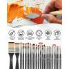 imageNicpro 26pcs Paint Brush Set Professional Paintbrushes with Palette Knife Craft Paint Brushes for Acrylic Painting Oil Watercolor Gouache ampamp Canvas Drawing ampamp Art Supplies for Adults Kids ArtistsBlack