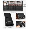 imageNicpro 30pcs Paint Brush Set Professional Paintbrushes with Paint Spatula and Cloth Roll Craft Paint Brushes for Acrylic Painting Oil Watercolor Gouache Art Supplies for Artists and Beginners