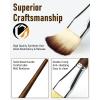 imageNicpro 30pcs Paint Brush Set Professional Paintbrushes with Paint Spatula and Cloth Roll Craft Paint Brushes for Acrylic Painting Oil Watercolor Gouache Art Supplies for Artists and Beginners