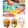 imageNicpro 36pcs Paint Brush Set Professional Paintbrushes with Palette Knife and Cloth Roll Suitable for Artists and Beginners for Acrylic Painting Oil Watercolor Gouache