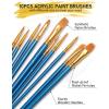 imageNicpro 65PCS Acrylic Paint Canvas Set Kids ampamp Adults Art Painting Supplies Kit with 2 Set of Acrylic Paint 12 Colors 30 Paint Brushes5 CanvasWood Easel3 PaletteA5 Paper Pad for Beginner Artists
