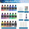 imageNicpro 8 Colors 845oz Metallic Acrylic Pour Paint Supplies Kit Large Volume Ready to Pour Premixed High Flow Pouring Paint Set with Silicone Pouring Oil Gloves Instructions for Beginner DIY18 Colors