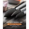 imageNicpro 8 PCS Professional Watercolor Paint Brushes Set Artist Synthetic Fine Squirrel Brush Round Tip for Detail Gouache AcrylicOil Painting
