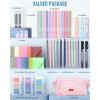 imageNicpro 84 PCS Aesthetic Book Annotation Kit with Pen Case 12 Dual Highlighters 5 Gel Pens 6 Mechanical Pencil 2 Markers 1200PCS Transparent Sticky Notes and Tabs for Bible Study Student Stationary