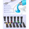 imageNicpro Acrylic Paint Canvas Set for Adult ampamp Kid 34PCS Art Painting Supplies Kit12 Colors Acrylic PaintTable Easel6 Canvas Panels10 BrushesPaper PadSpongeColor WheelPalette for Artist Beginner