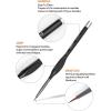 imageNicpro Detail Paint Brushes 5 PCS Extra Fine Tip 000 Professional Miniature Painting Artist Set Round 30 for Micro Watercolor Oil Acrylic Craft Models Rock Army Paint by Number for AdultBlack