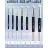 imageNicpro Dry Brush Miniature Painting 7 Sizes Professional Drybrush Set with Storage Case Hobby Detail Paint Brushes for Tabletop ampamp Wargames Miniature Warhammer 40K Model PaintingBlack