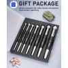 imageNicpro Dry Brush Miniature Painting 7 Sizes Professional Drybrush Set with Storage Case Hobby Detail Paint Brushes for Tabletop ampamp Wargames Miniature Warhammer 40K Model PaintingBlack
