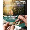 imageNicpro Fine Detail Paint Brush Set 15PCS Fine Tip Miniature Painting Brushes for Fine DetailingWarhammer 40k Miniature Model Paint by Numbers ampamp Acrylic Watercolor Oil Painting with Container