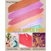 imageNicpro Metallic Acrylic Paint Set 169 oz 500 ml 14 Colors Large Acrylic Paint Bulk Non Toxic Art Painting Supplies for Multi Surface Canvas Rock Wood Leather Stone Metal Craft with Color Wheel14 Metallic Colors
