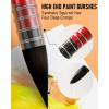 imageNicpro Professional Watercolor Paint Brushes with Nylon Bag 9 PCS Mop Paintbrush Round Synthetic Squirrel Hair Bulk Paint Brushes for Watercolor Painting Gouache Acrylic Oil Wood ColorRed