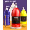 imageNicpro White Large Outdoor Acrylic Paint Set 69 oz 2040 ml Rich Art Painting Supplies Non Toxic Multi Surface Paint for Canvas Wood Leather Fabric Stone Craft for Kid ampamp Adult with Pump6 Colors