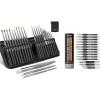 imageNicpro 21 PCS Miniature Paint Brush Dry Brush  20 PCS Detail Paint Brush Dry Brush for Model Painting Citadel