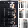 imageNicpro 26pcs Paint Brush Set Professional Paintbrushes with Palette Knife Craft Paint Brushes for Acrylic Painting Oil Watercolor Gouache ampamp Canvas Drawing ampamp Art Supplies for Adults Kids ArtistsBlack