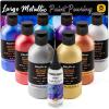 imageNicpro 8 Colors 845oz Metallic Acrylic Pour Paint Supplies Kit Large Volume Ready to Pour Premixed High Flow Pouring Paint Set with Silicone Pouring Oil Gloves Instructions for Beginner DIY8 Colors