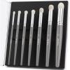 imageNicpro Dry Brush Miniature Painting 7 Sizes Professional Drybrush Set with Storage Case Hobby Detail Paint Brushes for Tabletop ampamp Wargames Miniature Warhammer 40K Model PaintingGray