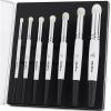 imageNicpro Dry Brush Miniature Painting 7 Sizes Professional Drybrush Set with Storage Case Hobby Detail Paint Brushes for Tabletop ampamp Wargames Miniature Warhammer 40K Model PaintingWhite