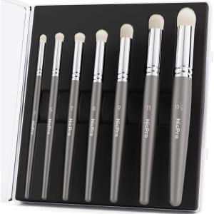 imageNicpro Dry Brush Miniature Painting 7 Sizes Professional Drybrush Set with Storage Case Hobby Detail Paint Brushes for Tabletop ampamp Wargames Miniature Warhammer 40K Model PaintingGray