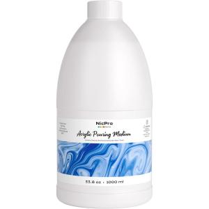 imageNicpro Pouring Medium for Acrylic Paint 338oz  1000ml Acrylic Paint Thinner Acrylic Flow Medium Improve Flow Consistency338 Fl Oz Pack of 1