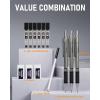 imageNicpro 05 mm Art Mechanical Pencils Set in Gift Case 6 PCS Metal Drafting Pencil 05mm with 6 Tube HB Lead Refills ampamp 18 PCS Eraser Refills for Adults Children Artist Writing Drawing Sketching09mm