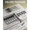 imageNicpro 05 mm Art Mechanical Pencils Set in Gift Case 6 PCS Metal Drafting Pencil 05mm with 6 Tube HB Lead Refills ampamp 18 PCS Eraser Refills for Adults Children Artist Writing Drawing Sketching07mm