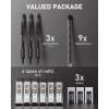 imageNicpro 09 Metal Mechanical Pencil Set with Case 3PCS Hevey Duty MP2000 Lead Pencil With 6 Tube HB Lead Refills 09mm Erasers Weatherproof Barrel for Outdoor Writing Drafting Drawing Sketching05mm