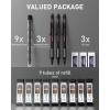 imageNicpro 09 Metal Mechanical Pencil Set with Case 3PCS Hevey Duty MP2000 Lead Pencil With 6 Tube HB Lead Refills 09mm Erasers Weatherproof Barrel for Outdoor Writing Drafting Drawing Sketching050709 mm