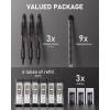 imageNicpro 09 Metal Mechanical Pencil Set with Case 3PCS Hevey Duty MP2000 Lead Pencil With 6 Tube HB Lead Refills 09mm Erasers Weatherproof Barrel for Outdoor Writing Drafting Drawing Sketching07mm