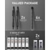 imageNicpro 09 Metal Mechanical Pencil Set with Case 3PCS Hevey Duty MP2000 Lead Pencil With 6 Tube HB Lead Refills 09mm Erasers Weatherproof Barrel for Outdoor Writing Drafting Drawing Sketching05mm  07mm