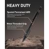 imageNicpro 09 Metal Mechanical Pencil Set with Case 3PCS Hevey Duty MP2000 Lead Pencil With 6 Tube HB Lead Refills 09mm Erasers Weatherproof Barrel for Outdoor Writing Drafting Drawing Sketching05mm