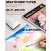imageNicpro 100 Colors Watercolor Paint Set include Metallic Macaron ampamp Fluorescent 8 Synthetic Squirrel Painting Brushes 25 Water Color Paper Palette Art Supplies Kit for Artist Adult Kid Beginner with Gift Box168 Colors Watercolor Set