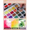 imageNicpro 100 Colors Watercolor Paint Set include Metallic Macaron ampamp Fluorescent 8 Synthetic Squirrel Painting Brushes 25 Water Color Paper Palette Art Supplies Kit for Artist Adult Kid Beginner with Gift Box128 Colors Watercolor Set