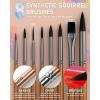 imageNicpro 100 Colors Watercolor Paint Set include Metallic Macaron ampamp Fluorescent 8 Synthetic Squirrel Painting Brushes 25 Water Color Paper Palette Art Supplies Kit for Artist Adult Kid Beginner with Gift Box128 Colors Watercolor Set