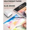 imageNicpro 100 Colors Watercolor Paint Set include Metallic Macaron ampamp Fluorescent 8 Synthetic Squirrel Painting Brushes 25 Water Color Paper Palette Art Supplies Kit for Artist Adult Kid Beginner with Gift Box128 Colors Watercolor Set