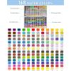 imageNicpro 100 Colors Watercolor Paint Set include Metallic Macaron ampamp Fluorescent 8 Synthetic Squirrel Painting Brushes 25 Water Color Paper Palette Art Supplies Kit for Artist Adult Kid Beginner with Gift Box168 Colors Watercolor Set